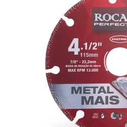 Disco de Corte Diamantado Metal Mais 115mm 412,0001 ROCAST