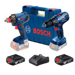Kit Bosch Parafusadeira GSB 180-LI e Chave de Impacto GDX 180-LI