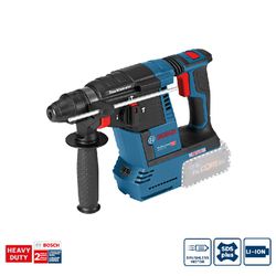 Martelete Perfurador Demolidor a Bateria Bosch GBH 18V-26 SDS-plus,18V, 2,6J EPTA, 2 Baterias 6,0Ah, 1 Carregador 220V em Maleta