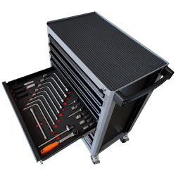 Carrinho Para Ferramentas Com 7 Gavetas e 110 Peças (44950/110) - Tramontina Pro