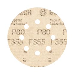 Disco de Lixa Com Velcro 125mm - GR. 80 Com 5 Peças (2608605115) - Bosch