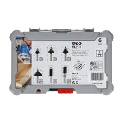 Jogo de fresas Bosch Standard encaixe de 6 mm 6 peças