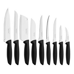 Jogo de Facas 9 Peças Plenus Preto - Tramontina