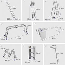 Escada Multifuncional 4x3 12 Degraus - MOR