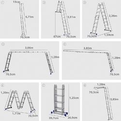 Escada Multifuncional 4x4 16 Degraus - MOR