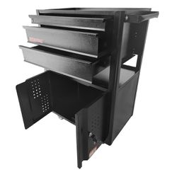 Carrinho Para Ferramentas Fechado Com 3 Gavetas (NC-10) - Nocram