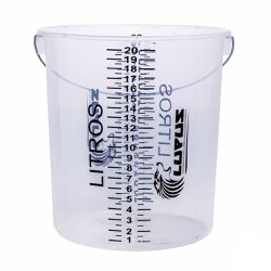 Balde Graduado Transparente Com Capacidade de 20L (2046) - Lupus