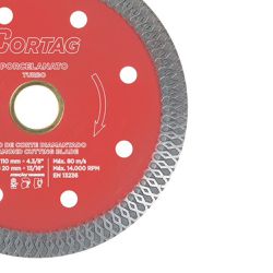 Disco de Corte Diamantado Porcelanato Best Quality 110mm - CORTAG