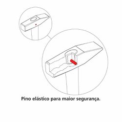 Martelo Pena Com Cabo Tubular 500g (40444/007) - Tramontina Pro