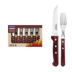 Jogo de Talheres Jumbo 12 Peças Polywood Vermelho - Tramontina