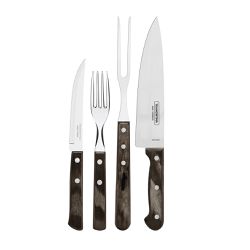 Kit Churrasco 14 Peças Castanho Polywood - Tramontina