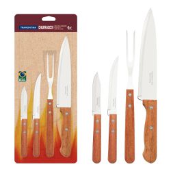 Jogo de Facas de Churrasco 4 Peças Naturalle - Tramontina