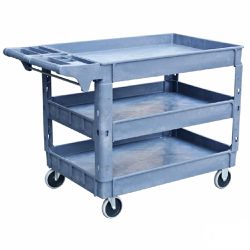 Carrinho Aberto P/ Armazenamento e Transporte Ferramentas C/ 3 Prateleiras (3522) - Lupus