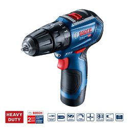 Parafusadeira e Furadeira de Impacto a Bateria de 3/8'' Bosch GSB 12V-30, 12V, 2 Baterias 2,0Ah, Carregador Rápido BIVOLT em Maleta