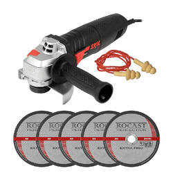 Kit Skil Esmerilhadeira 4.1/2Pol. 9002 700W 127V + Brindes - Skil