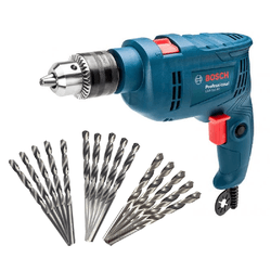 Kit Bosch Furadeira de Impacto 1/2 Pol. GSB 550 RE 550W 127V + Brocas - Bosch