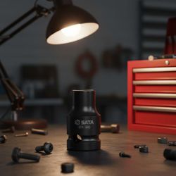 Soquete de Impacto Sextavado Encaixe 1/2'' (pol.) - Sata