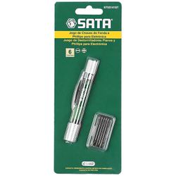 Jogo de Chaves de Fenda / Phillips Eletrônica Com 6 Peças (ST03141ST) - Sata