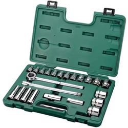 Jogo de Soquete de Impacto Sextavado Com 23 Peças (ST09526) - Sata