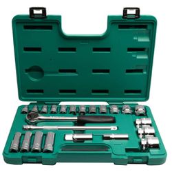 Jogo de Soquete de Impacto Sextavado Com 23 Peças (ST09526) - Sata