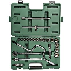 Jogo de Soquetes Estriados Com 22 Peças (ST09088SJ) - Sata