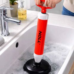 Desentupidor Manual Tipo Bomba Com 2 Ventosas (330,0003) - Noll