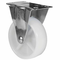 Rodízio Fixo Branco Placa PP 40 x 16,3mm (778,0039) - Noll