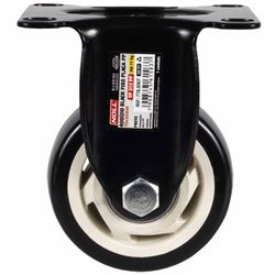 Rodízio Fixo Preto Placa PP 75 x 32mm (778,0007) - Noll