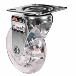 Rodízio Giratório Transparente Placa 50 x 19mm (778,0052) - Noll