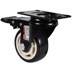 Rodízio Giratório Com Freio e Placa 75 x 32mm (778,0011) - Noll