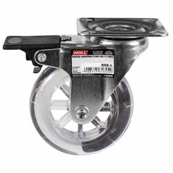 Rodízio Giratório Com Freio e Placa 50 x 21mm (778,0058) - Noll