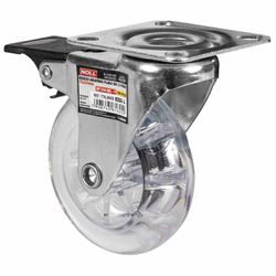 Rodízio Giratório Com Freio e Placa 75 x 24mm (778,0059) - Noll