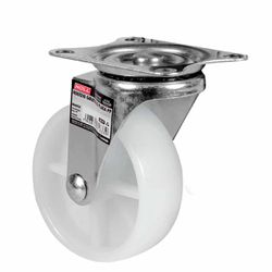 Rodízio Giratório Branco Placa PP 50 x 20,3mm (778,0037) - Noll