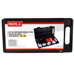 Kit Rebitador Manual Para Rebite de Rosca 11'' Com 86 Peças (62,0013) - Noll