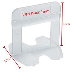 Espaçador Nivelador Slim 1,0mm (1000 Unidades) - PROMAX