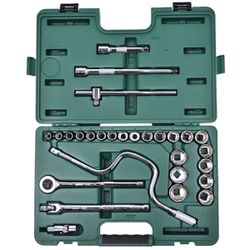 Jogo de Soquetes Estriados Com 28 Peças (ST09090SJ) - Sata