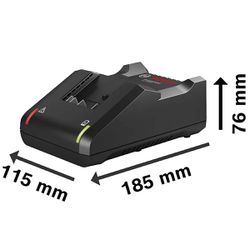 Chave de Impacto Com 2 Baterias e Carregador + Bolsa (GDS 18V-1000) - Bosch