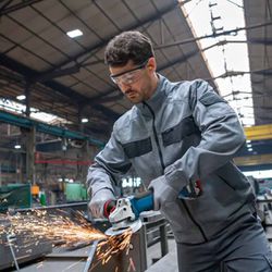 Esmerilhadeira Angular Com 2 Baterias e Carregador + Bolsa (GWS 18V-10) - Bosch