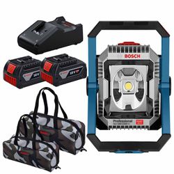 Refletor Com 2 Baterias e Carregador + Bolsa (GLI 18V-2200 C) - Bosch