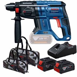 Martelete Perfurador Com 2 Baterias e Carregador + Bolsa (GBH 180-LI) - Bosch