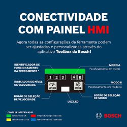 Chave de Impacto GDS 18V-1600HC Com Bateria e Carregador 18V (06019M10E1) - Bosch