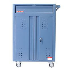 Carrinho Para Ferramentas Fechado Com 1 Gaveta e 2 Portas Azul (NC-11) - Nocram