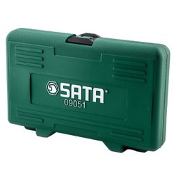 Jogo de Soquetes Bits 1/2'' e 1/4'' Com 18 Peças (ST09051SJ) - Sata