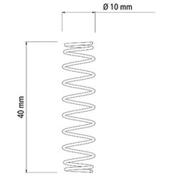 Mola Metálica Cromada Para Tesoura de Poda (78399/023) - Tramontina