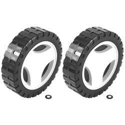 Par de Rodas Traseiras 170 mm + Calotas para Cortador de Grama CE35P (78795/718) - Tramontina