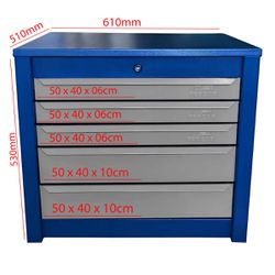 Armário Gaveteiro Fechado Com 05 Gavetas (146) Fercar