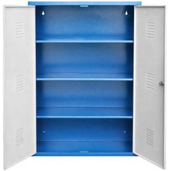 Armário Para Peças e Ferramentas Fechado Com 3 Prateleiras (1349) - Fercar