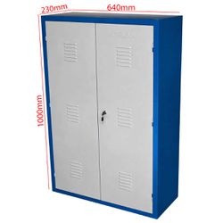 Armário Para Peças e Ferramentas Fechado Com 3 Prateleiras (1349) - Fercar