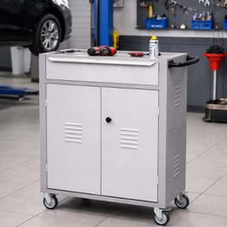 Carrinho Para Ferramentas Fechado Com 1 Gavetas Cinza (C07) - Fercar