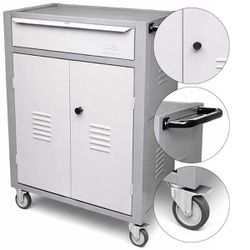 Carrinho Para Ferramentas Fechado Com 1 Gavetas Cinza (C07) - Fercar